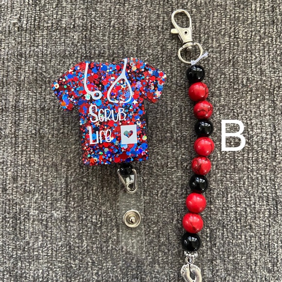 Badge Reel Labor and Delivery Teaching Dilation Beads Clip On Tool Set - Picture 2 of 3